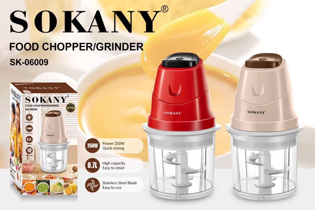 ម៉ាស៊ីនកិនសាច់ SOKANY SK-06009 0.6L