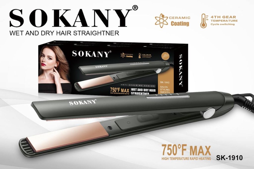 ម៉ាស៊ីនកៀបសក់ត្រង់ភ្លីតូច SOKANY